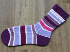 Zachte paarse sokken