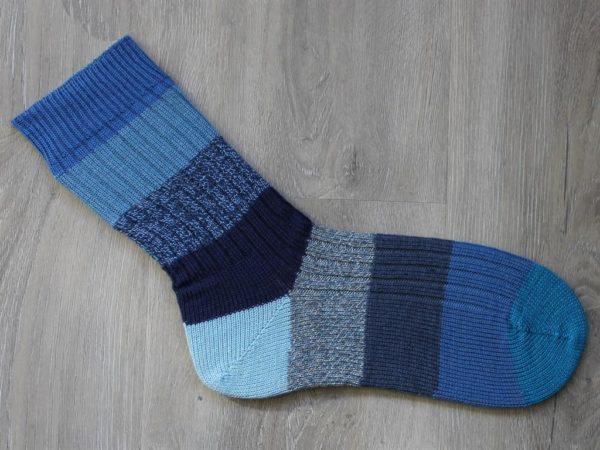 Grote blauwe sokken maat 49-50