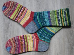 Wollen sokken van restanten