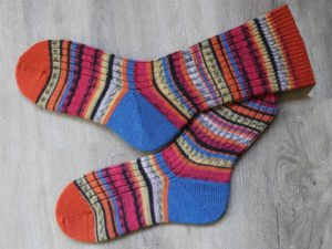 Gekleurde sokken maat 37-38