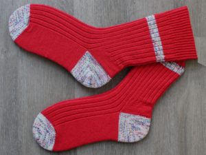 Knalrode sokken