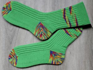 Groene sokken maat 45-46