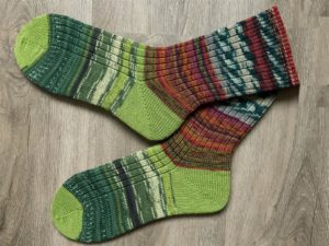 Wollen sokken natuurlijke kleuren maat 43-44
