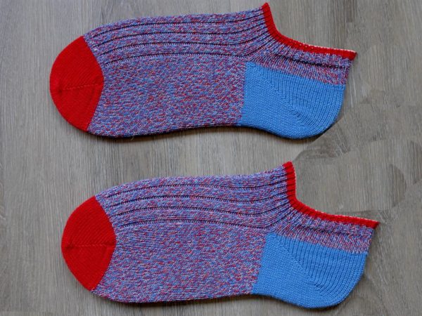 Gebreide wollen sneaker sokken maat 42-43
